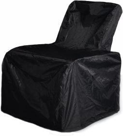 outOutdoor Protective Cover;  Outdoor Patio Furniture Chair Protective Storage Cover;  Durable and Water Protected Outdoor Armchair Cover (Color: Black)